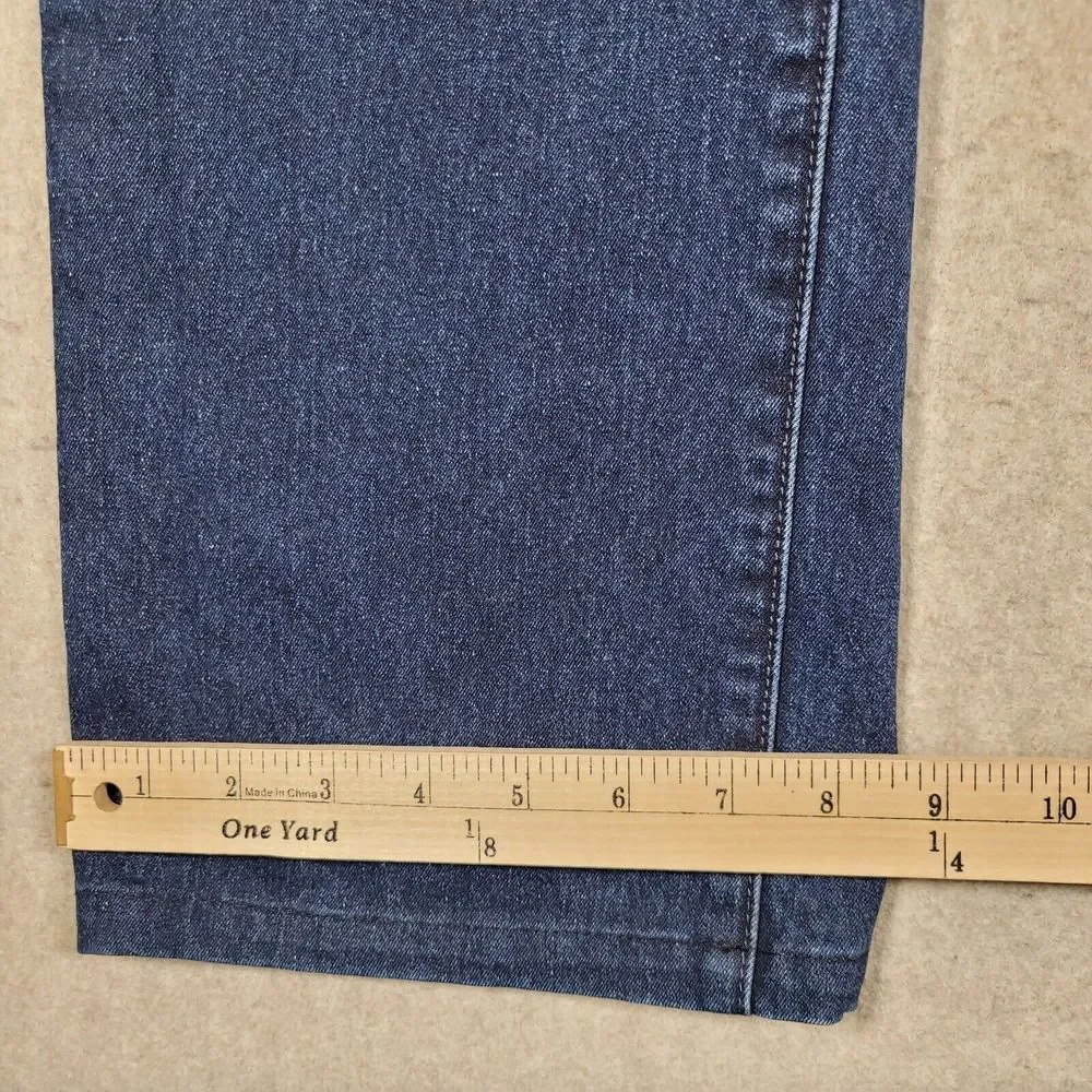 US Army 1st Infantry Division Jeans Womens 10 Blue Denim Dark Wash 32x29 Stretch